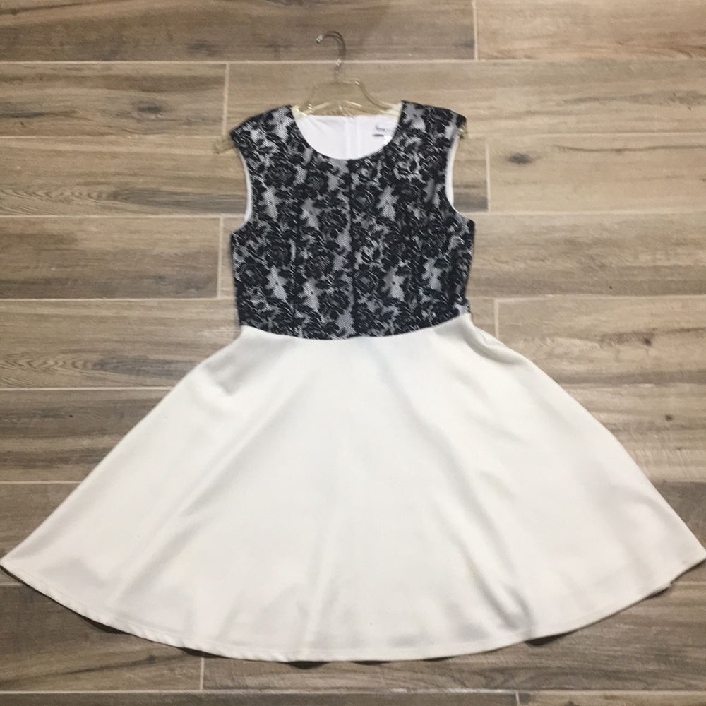 Badgley Mischka Black and White Dress